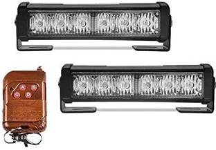 Auto MT 2COB 3IN1 LED BAR Strobe WHITE BLUE RED 6" 12V 40w/Pair Flasher Mini Light Bar Fog Lamp Car, Motorbike, Truck, Van LED (12 V, 24 W)