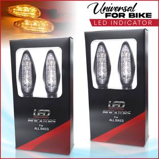 Moto Genius Amber 3 LED Turn Signal Indicator Light Lamp for All KTM Duke Indicator Light Motorbike LED (12 V, 12 W)