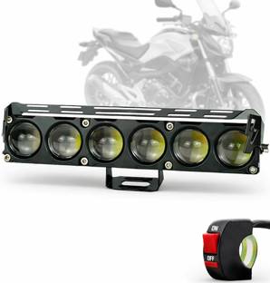 BIKEBLOOM Fog light 6 led in 1 fog light (white and yellow) pack of 1pc Fog Lamp Car, Motorbike LED (12 V, 30 W)
