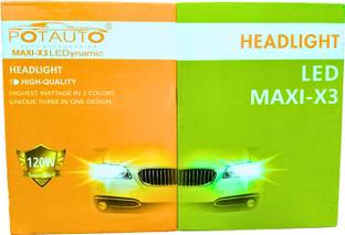 Potauto H8/H9/H11/H16 Maxi-X3-LEDynamic Ultra Bright 3 in 1 Headlight Car LED (12 V, 120 W)