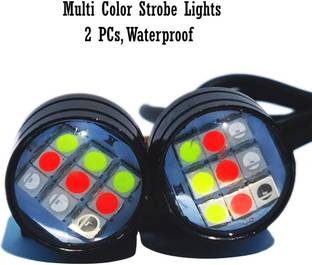 Ramanta Strobe Lights Flashing Lights Multi Color Auto Flashing Eagle Eye LED Tail Light Motorbike LED for Bajaj, Hero, Honda, KTM, Royal Enfield (12 V, 10 W)