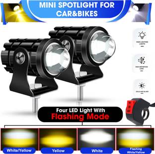 Otoroys Spotlights Mini Projector Fog Light Front Driving Lampwith Three Line Switch Fog Lamp Car, Motorbike, Truck, Van LED (12 V, 36 W)