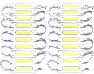 Steko 20 Pieces {WHITE} DC 12V 2 Watt Capsule Shape LED Module Light For Decoration Interior Light Motorbike LED (12 V, 2 W)