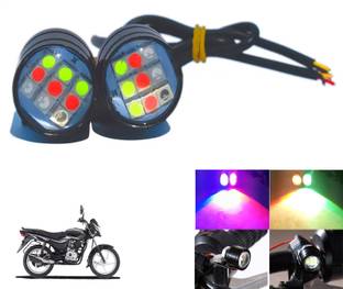 Autoinnovation Waterproof Original 12V LED Strobe Flash Warning Brake Lights-L1_408 Indicator Light Motorbike LED for Bajaj (12 V, 18 W)