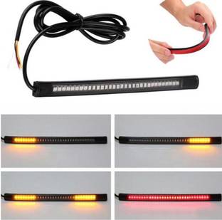 HALLOWS 48 Flexible Led Strip License Plate Light Brake Light License Plate Light Motorbike LED for Hero (12 V, 9 W)