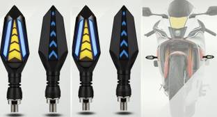 OBEROI'S TRADERS R15 V3 / V4 & M Yellow / Blue LED Running Light DRL Bike Turn Signal Lamp Indicator Light Motorbike LED for Yamaha (12 V, 12 W)