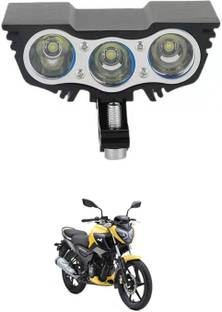 MATIES 3LED/12V Eagle Eye LED White Fog Light,Waterproof For TVS-Raider-125 Fog Lamp Motorbike LED (12 V, 55 W)