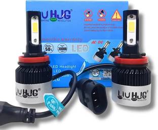 LIU HJG Car Headlight Bulbs with H8/H9/H11 Fitting COB Chips 6500K White Headlight Motorbike LED (9 V, 70 W)