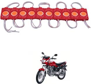 LOVMOTO DC 12 Volt 2.4 Watt Coin Shape LED Module Light Lamp Bulb Multipurpose SG494 Indicator Light Car, Motorbike LED for Hero (12 V, 12 W)