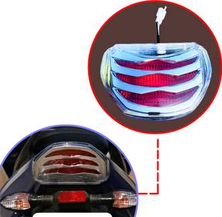Y retail Compatible For DISCOVER 100cc W/O Bulb Back Light, Brake Light, Tail Light Tail Light Motorbike Halogen for Bajaj (12 V, 5 W)
