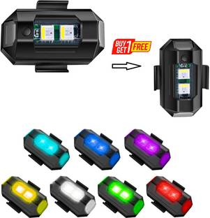 Giinix 7 Colors LED Anti-collision Warning Light Mini Signal Light Fog Lamp Car, Motorbike, Truck, Van LED (12 V, 10 W)