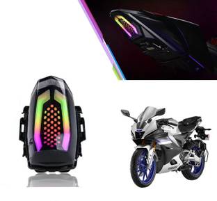 Vagary Tail Light with Multicolour Led Indicator for Yamaha R15M Brake Light Motorbike LED for Yamaha (12 V, 15 W)