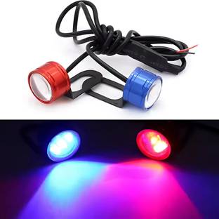 AutoPowerz Strobe Red & Blue Flashing Light License Plate Light Motorbike, Truck, Car LED (12 V, 4 W)