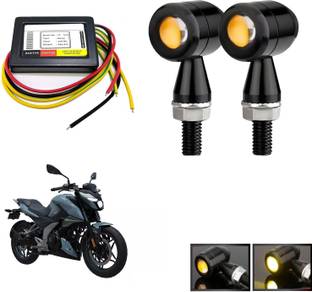 Vagary Bike Turn Signal Indicator With Indicator Flasher for Bajaj Pulsar N160 Indicator Light Motorbike LED for Bajaj (12 V, 15 W)