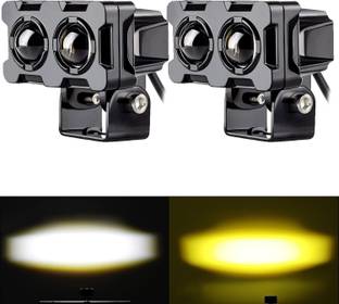 AutoPowerz Y/W LED 40W DC 8V-80V Fog Light With Flashing Fog Lamp Car, Motorbike LED (12 V, 40 W)