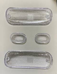 Auto MT MARUTI ZEN MARUTI 800 MARUTI ALTO FRONT INDICATOR TRANSPARENT GLASS SET OF 4PC Indicator Light Car Incandescent for Maruti Suzuki (2 V, 2 W)