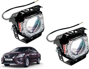 AUTO PEARL Yellow/White & Multi Flicker Red/Blue High Beam Led for Sunny 2015 onwards Fog Lamp Car LED for Nissan (12 V, 30 W)