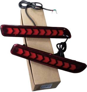 LOVMOTO Car Led Reflector Rear Brake Light Bumper with Wiring Rear Reflector mar-uti Brake Light Car LED for Maruti Suzuki (12 V, 12 W)
