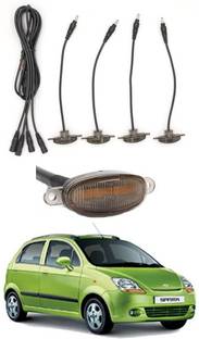 MATIES 4 LED Front Grill Led Lights Amber Lights DRL For Spark-Chevrolet-2010 Parking Light Car, Van LED for Chevrolet (12 V, 12 W)