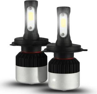 LIU HJG Car Bulbs with H-4 Fitting COB Chips 6500K White,12 months warranty Headlight Motorbike, Car LED (12 V, 70 W)