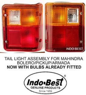 INDO-BEST BOLERO/ARMADA/PICKUP/UTILITY OLD Tail Light Car Halogen for Mahindra (12 V, 21 W)