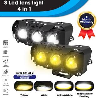 Otoroys 3 LED Future Eye 5 in 1 Powerful 40W Fog Light With Devil Eye Fog Lamp Car, Motorbike LED (12 V, 40 W)