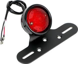 Vagary Motorcycle LED Tail Light Turn Signal Brake License Plate Lights Brake Light Motorbike LED for Yamaha, Royal Enfield, Harley Davidson, Suzuki, BMW, Honda, Kawasaki (12 V, 40 W)