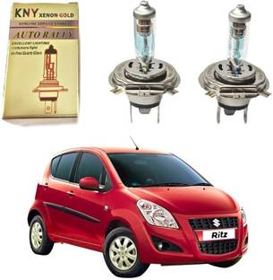 kny K-470 12v 130/110W Auto Rally H4 Car Headlight Bulb P43T 2 Headlight Bulbs Ritz Headlight Car Halogen for Maruti Suzuki (12 V, 130 W)