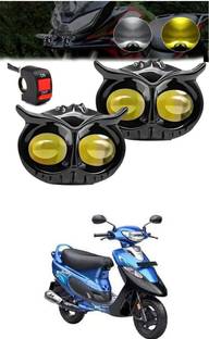 E-Shoppe Bike Owl Light (Pack Of 2) For Scooty Pep+ Headlight Motorbike LED for TVS (12 V, 24 W)