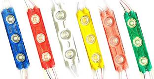 Illuminator 1 piece each colour - 1.5W Optical 3 LED self adhesive Module Car Fancy Lights