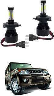 XZRTZ 4-Sides H4 LED LIGHT Headlight Kit Bulbs DRL Fog Light For M-ahindra B-olero Headlight Car, Motorbike LED for Mahindra (12 V, 55 W)