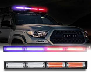 Miwings LED Strobe Police Light Flasher, COB 24" 42W Warn Emergency Hazard w/Cigar Lighter for Police License Plate Light Car, Truck LED (12 V, 160 W)