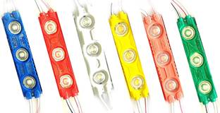 Steko (1 Pc Each Red Yellow Blue Green Pink White) 6 Pcs DC 12V 1.5W Optical Lens Led Interior Light Motorbike LED (12 V, 1.5 W)