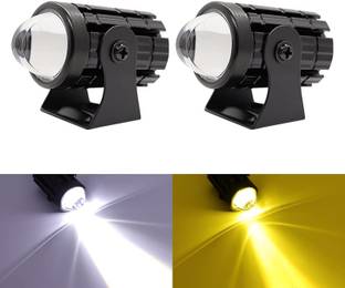 ENEMYT Mini Driving fog lamp for bike Dual Color White/Amber Fog Lamp Motorbike, Car LED (12 V, 20 W)