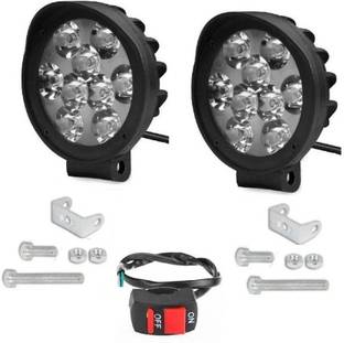 AutoPowerz 9 led cap 27 watt led light Pair with switch Fog Lamp Car LED (12 V, 27 W)