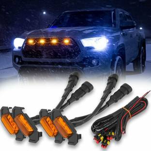 PRTEK front grille light made of high-quality ABS and imported chips, which is waterproof, dust-proof, and able to rain, snow, sand and other weather Safety Fog Lamp Car LED for Aprilia, Audi, BMW, Chevrolet, Bajaj, Daewoo, Datsun, Ducati, Fiat, Harley Davidson, Hero, Honda, Jaguar, KTM, Kawasaki, Mahindra, Maruti Suzuki, Nissan, Porsche, Renault, Volvo, Volkswagen, Toyota, Tata, Skoda (12 V, 12 W)