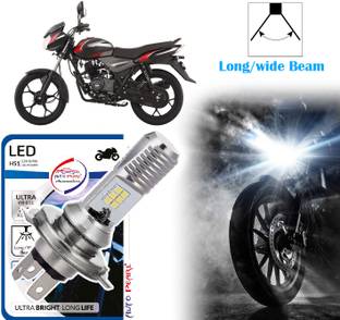 AUTO PEARL 2-Side 12Led Chips Motorcycle Bulb 7500K-12V-9W wide Beam Ultra Bright White A24 Headlight Motorbike LED for Bajaj (12 V, 9 W)
