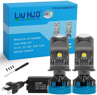 LIU HJG White LED H4 Fitting Headlight Bulb Headlight Motorbike, Car, Truck, Van LED (12 V, 250 W)