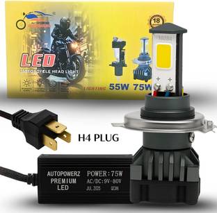 AutoPowerz White LED 75 Watt Headlight Bulb Headlight Car, Motorbike LED (12 V, 75 W)