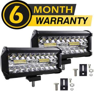 Flipkart SmartBuy New 40 Led 7 inch Fog Light Triple Row Flood Spot Combo Beam Driving Lamp Bar Fog Lamp Car, Motorbike LED (12 V, 80 W)