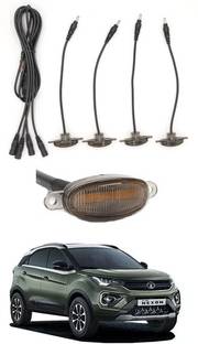 AYW 4 LED Front Grill Led Lights Amber Lights DRL For Nexon 2020-Tata-2020 Parking Light Car, Van LED for Tata (12 V, 12 W)