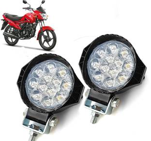 AUTO PEARL 12LED Round Ultra Bright White Foglight Spot light for H116 Fog Lamp Motorbike LED for Suzuki (12 V, 20 W)