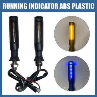 ASRYD Motorcycle 2 Side Running Indicator ABS Plastic Universal indicator Indicator Light Motorbike LED (12 V, 12 W)