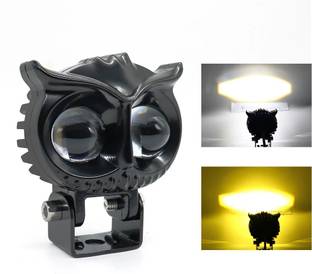 AutoPowerz 2 Led fog lamp Yellow & White single OWL Shape Fog Lamp Car, Motorbike LED (12 V, 40 W)