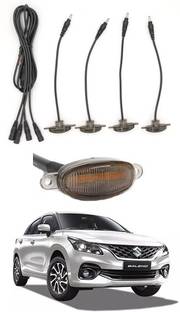 AYW 4 LED Front Grill Led Lights Amber Lights DRL For Baleno-Maruti Suzuki-2022 Parking Light Car, Van LED for Maruti Suzuki (12 V, 12 W)