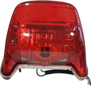 Apsmotiv Bajaj CT-100 Tail Light with Top Coated Reflectors break light(2015 Model)-Red Tail Light Motorbike Halogen for Bajaj (12 V, 5 W)