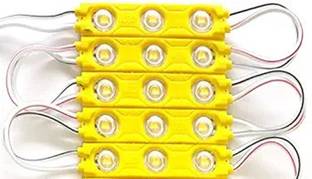 ROCCIA INDIANO Optical Lens Module 5Pc Yellow Light For Temple,Home,Bike,Car, Cycle Decoration Interior Light Motorbike LED (12 V, 2 W)