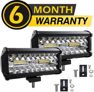 Flipkart SmartBuy 40 Led 7 inch Fog Light Triple Row Flood Spot Combo Beam Driving Lamp Bar for Fog Lamp Car, Motorbike LED (12 V, 80 W)