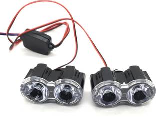 AutoPowerz BLINKING RED BLUE WARNING MINI FLASHER/STROBE LIGHT License Plate Light Motorbike LED (12 V, 4 W)