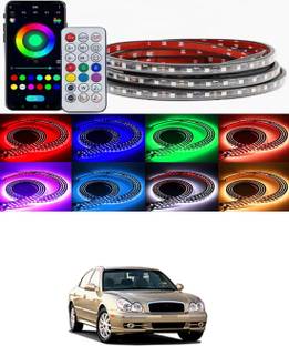 RKPSP Car Waterproof Chassis Underglow Led Strip Light with App and Remote Control-245 Fog Lamp Car, Van LED for Hyundai (12 V, 55 W)